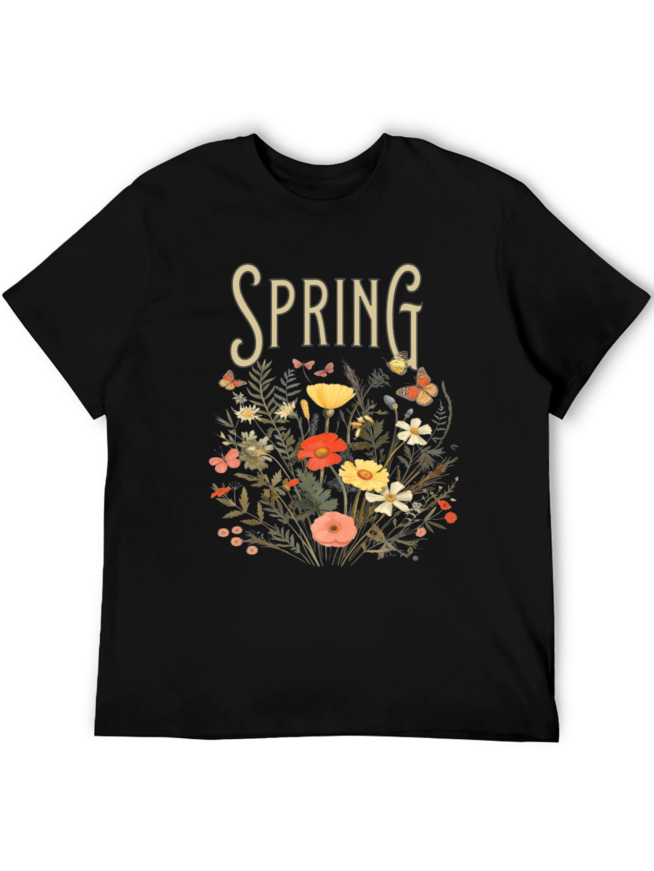 Spring Floral Graphic Tee - Nature Inspired T-Shirt