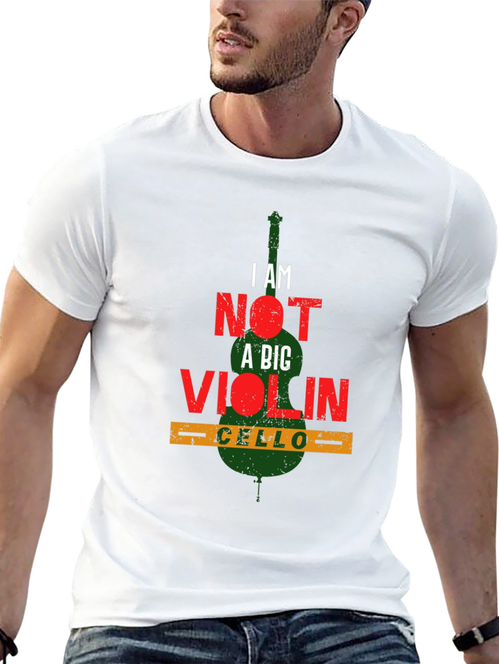 I AM NOT A BIG VIOLIN Cello Player T-Shirt