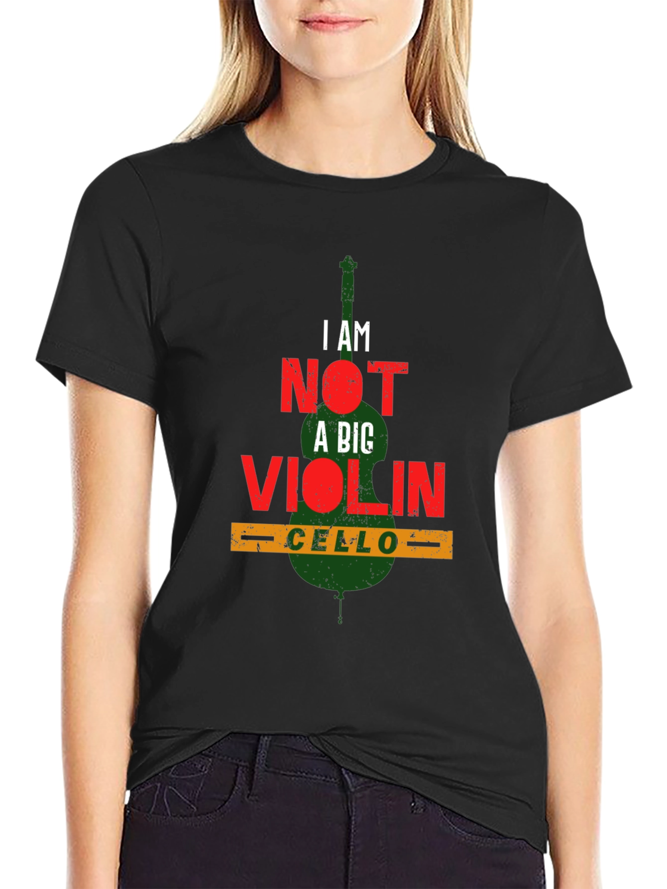 I AM NOT A BIG VIOLIN Cello Player T-Shirt