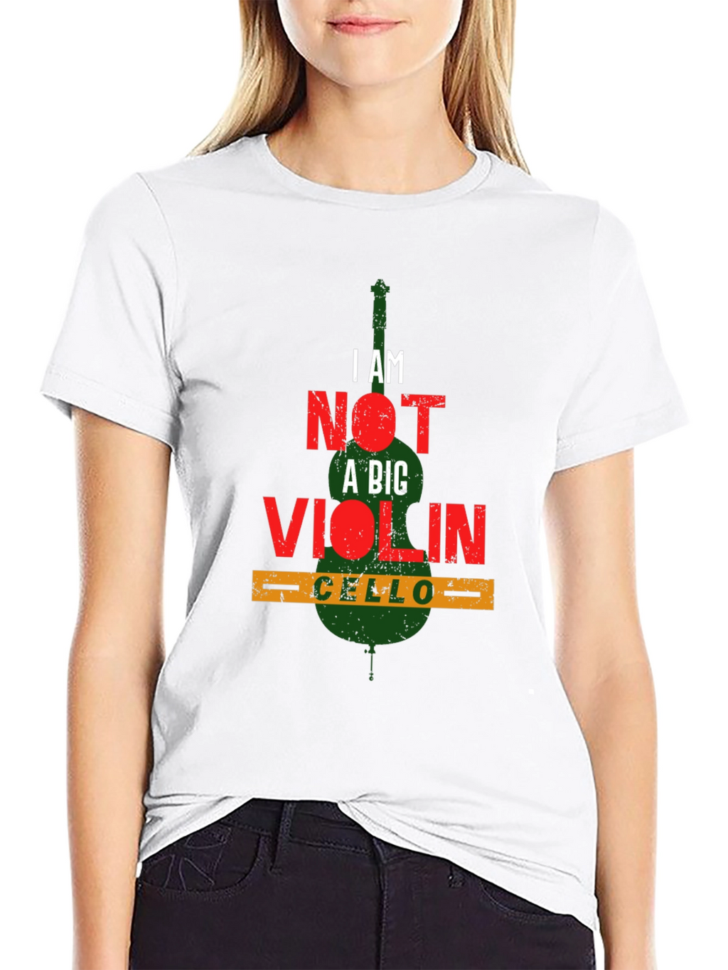 I AM NOT A BIG VIOLIN Cello Player T-Shirt