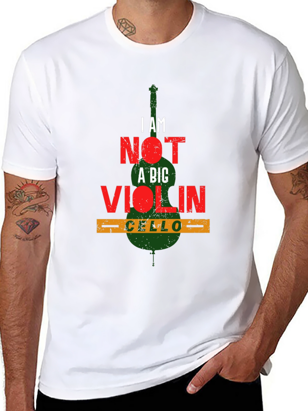 I AM NOT A BIG VIOLIN Cello Player T-Shirt