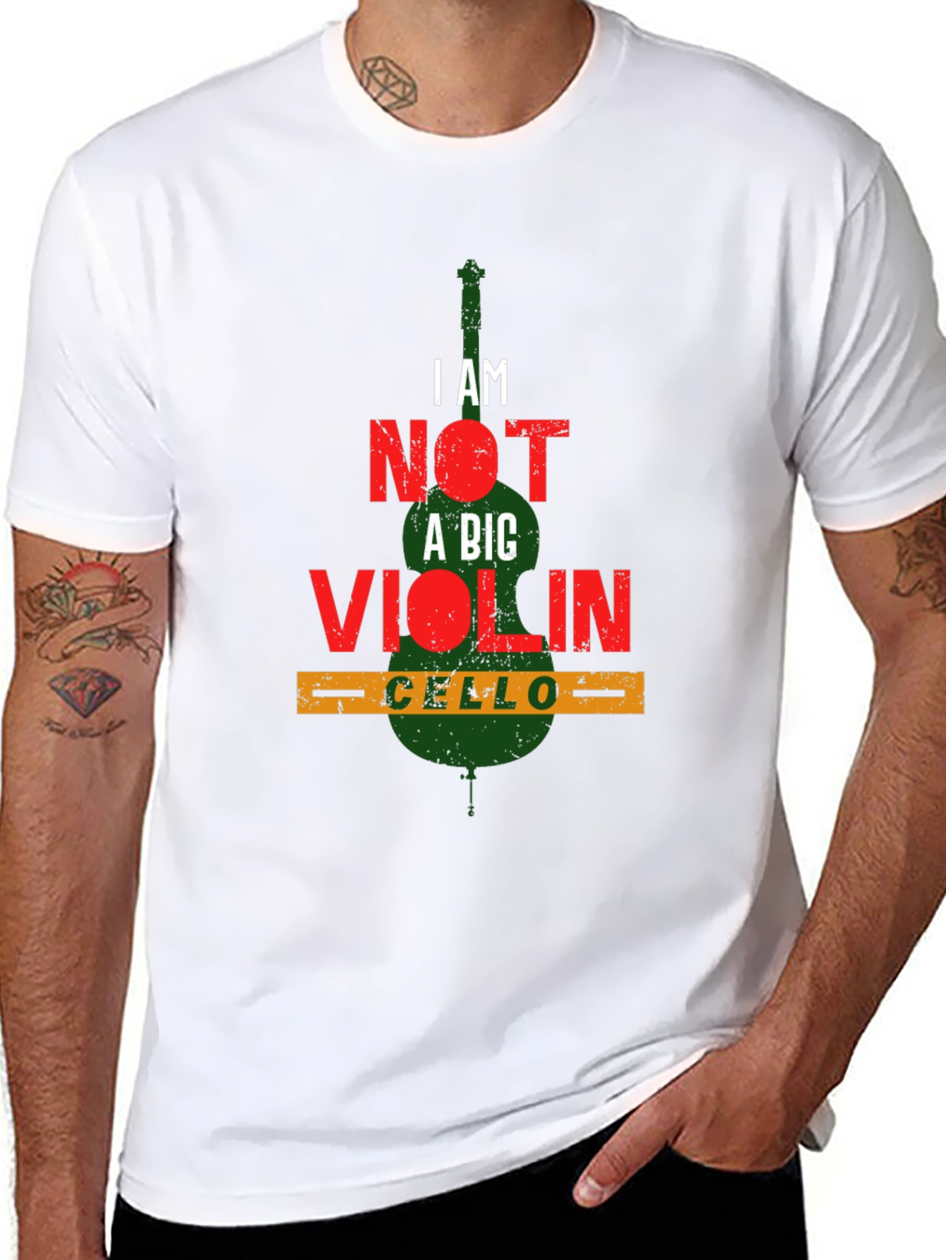 I AM NOT A BIG VIOLIN Cello Player T-Shirt