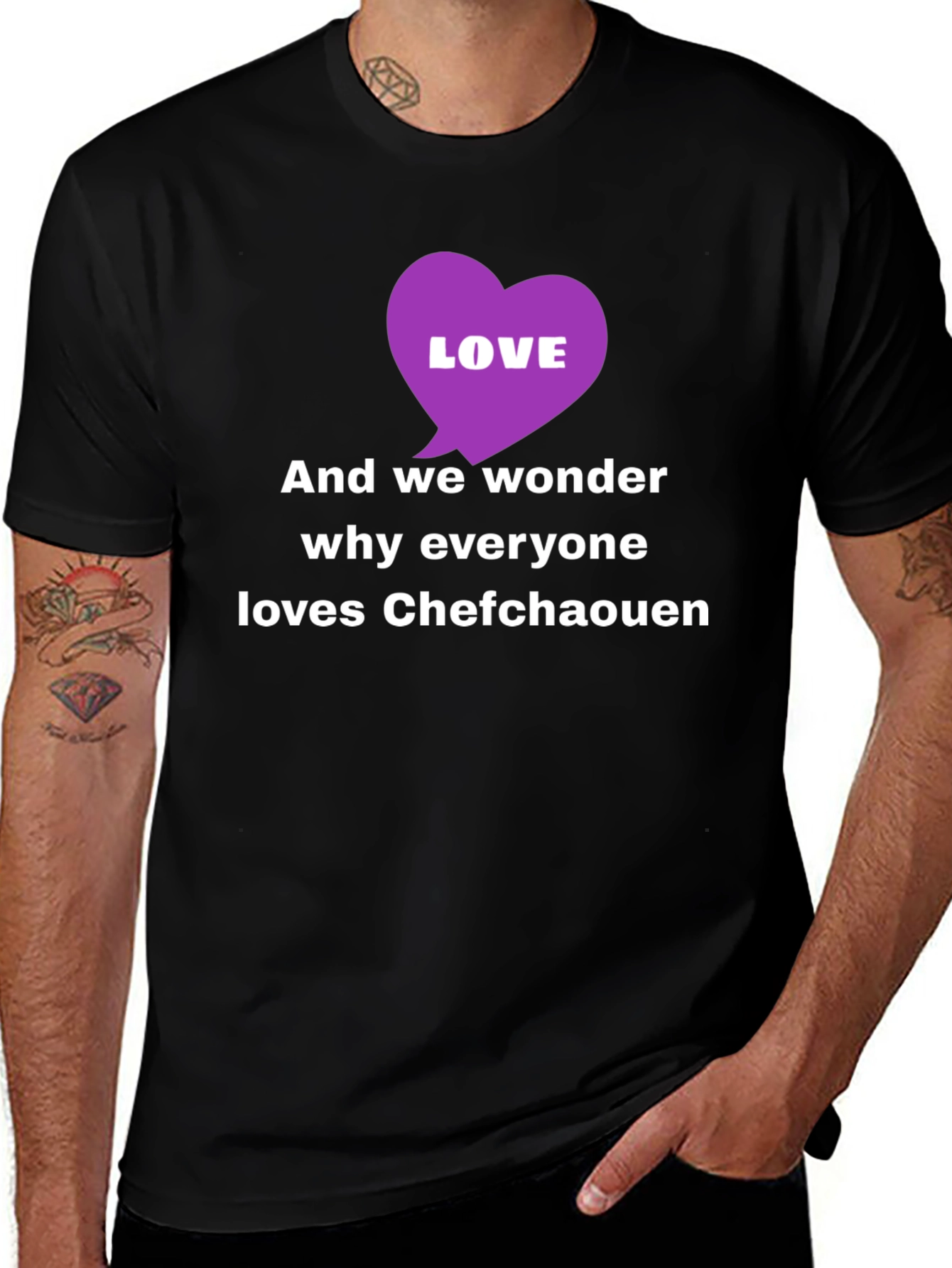 Chefchaouen Love T-Shirt - Travel Souvenir