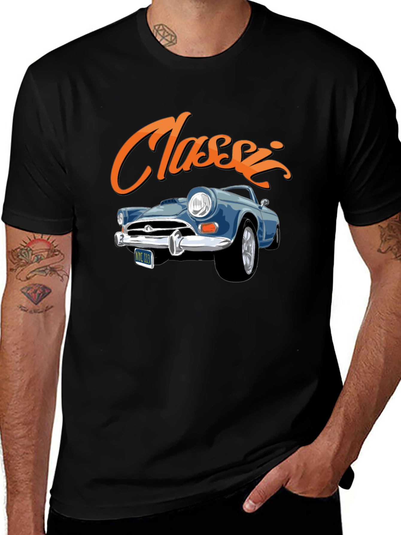 Classic Car Graphic Tee - Cool Vintage Style