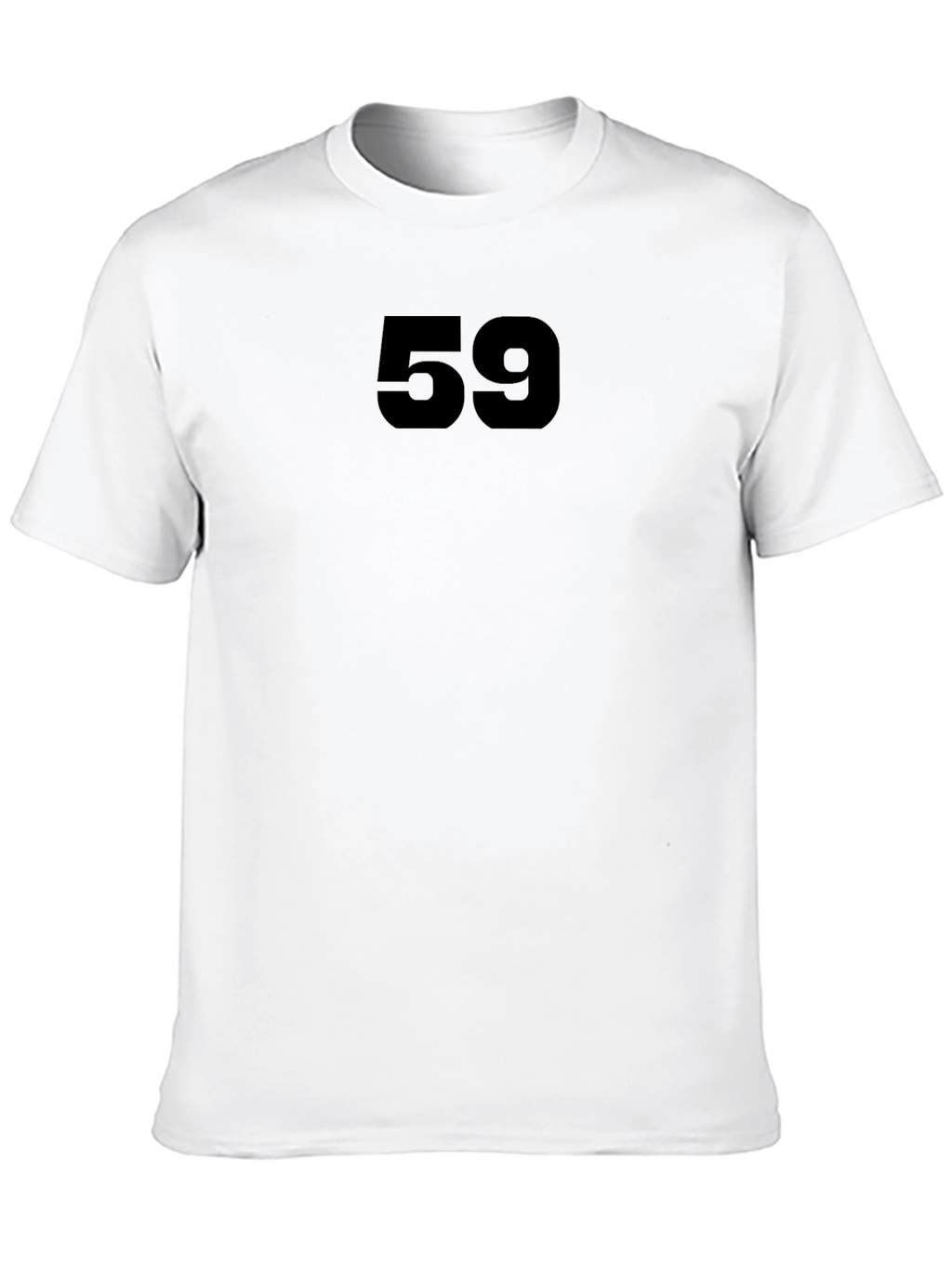 Black T-Shirt with Bold Number 59