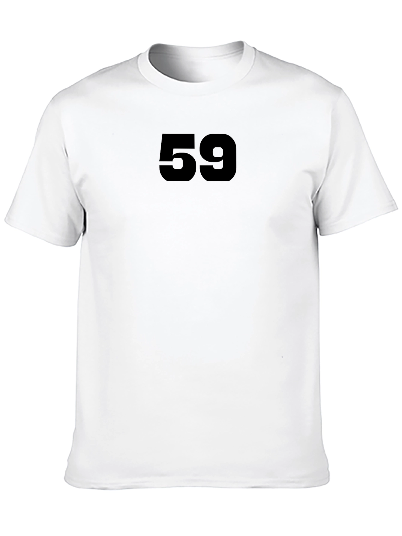 Black T-Shirt with Bold Number 59