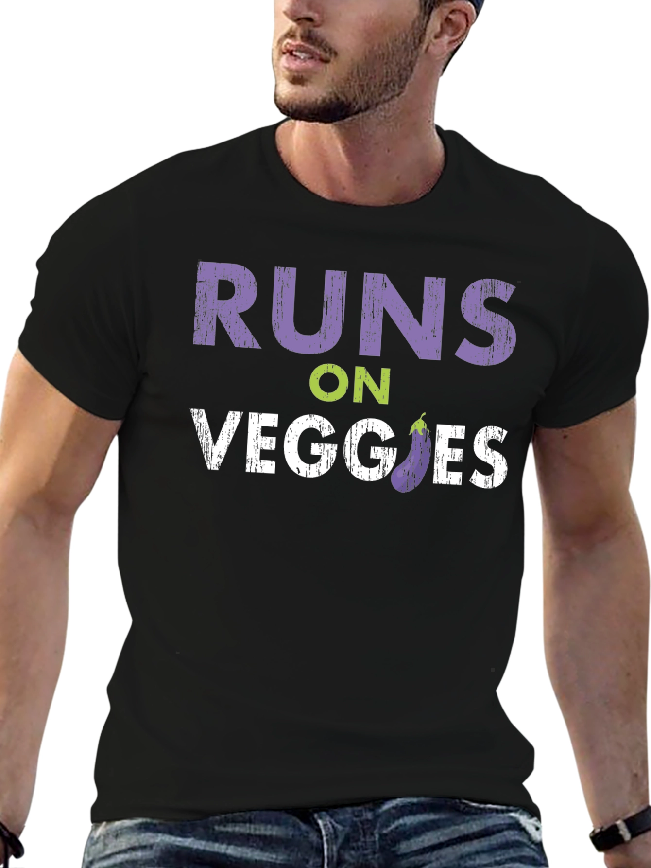 Runs on Veggies T-Shirt - Vegan Lifestyle Tee