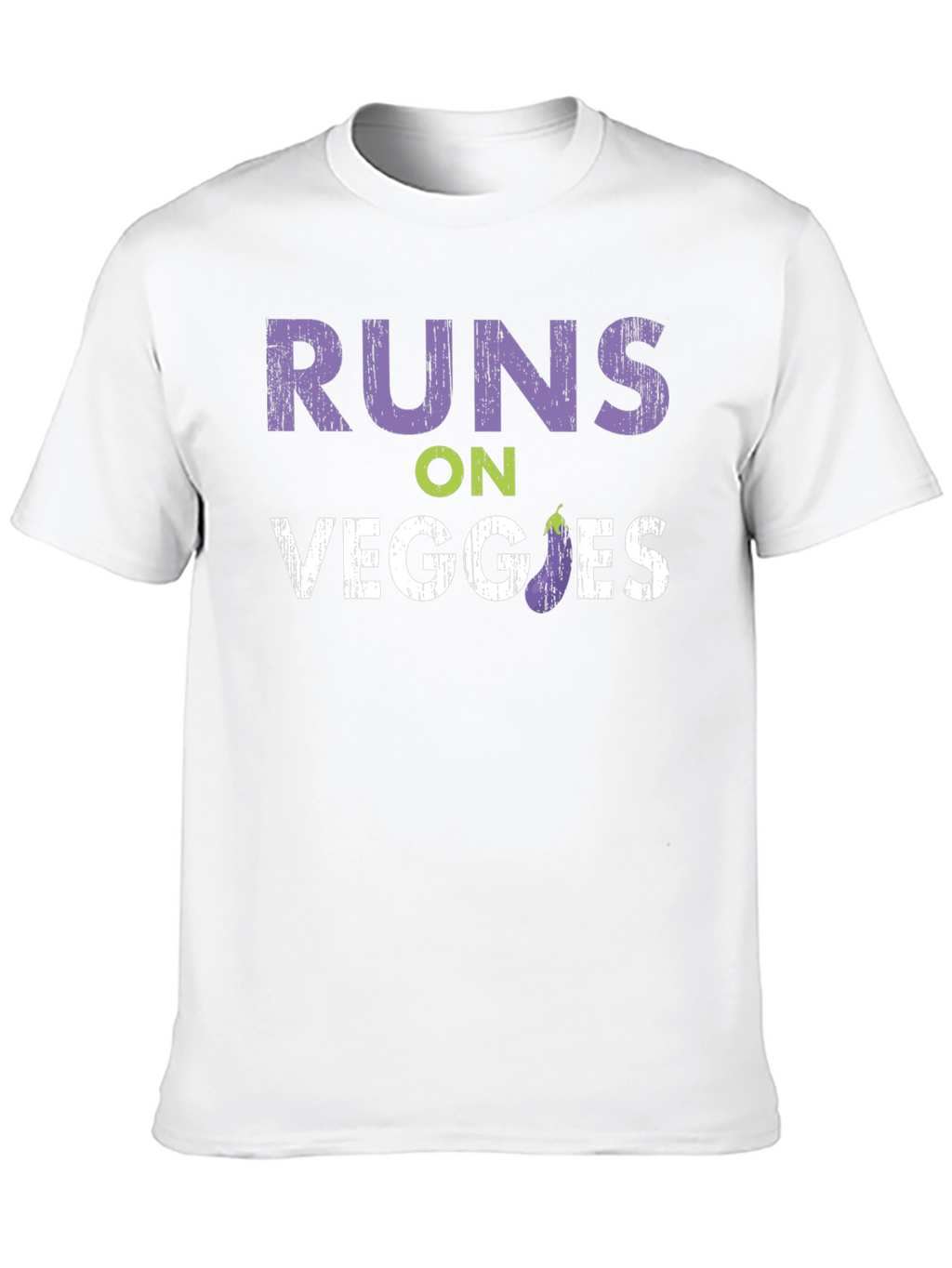 Runs on Veggies T-Shirt - Vegan Lifestyle Tee