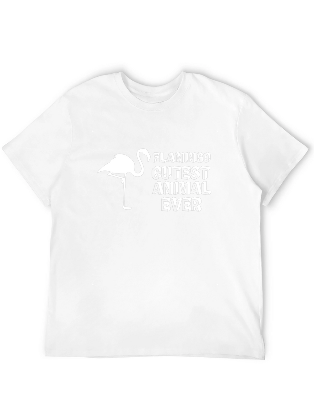 Flamingo Cutest Animal Ever Black T-Shirt