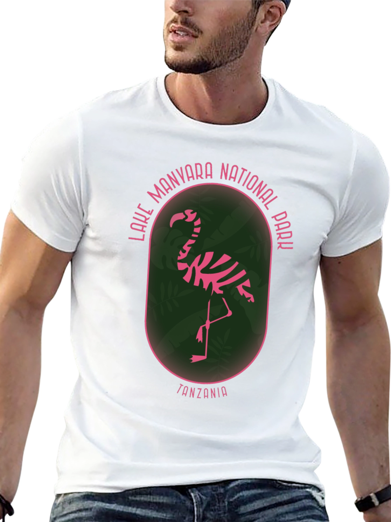 Lake Manyara National Park Flamingo Graphic T-Shirt