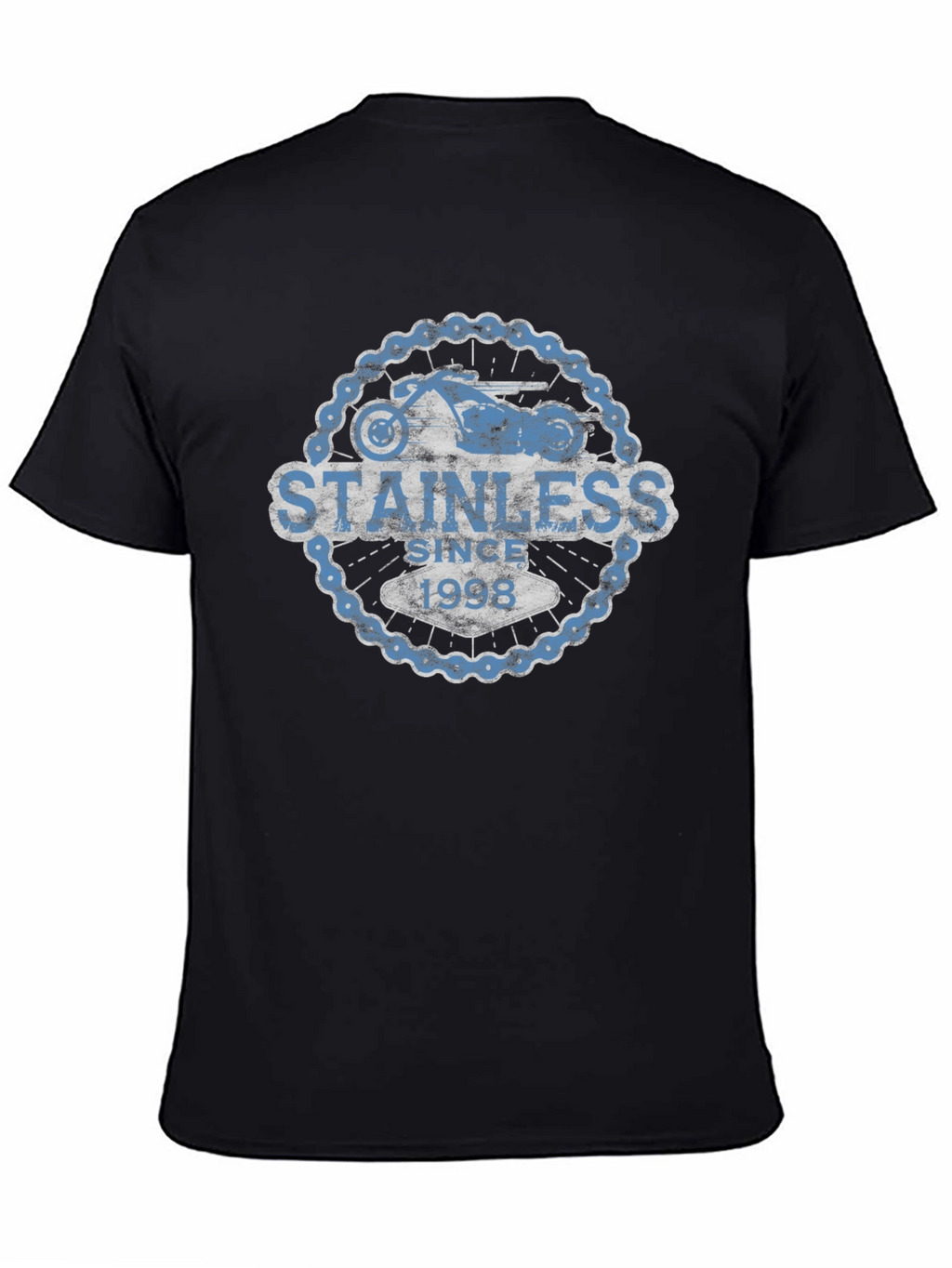 Stainless Since 1998 Motorcycle Graphic T-Shirt