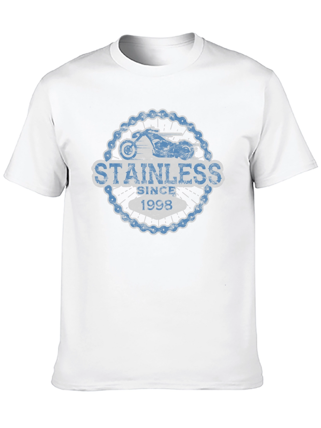 Stainless Since 1998 Motorcycle Graphic T-Shirt