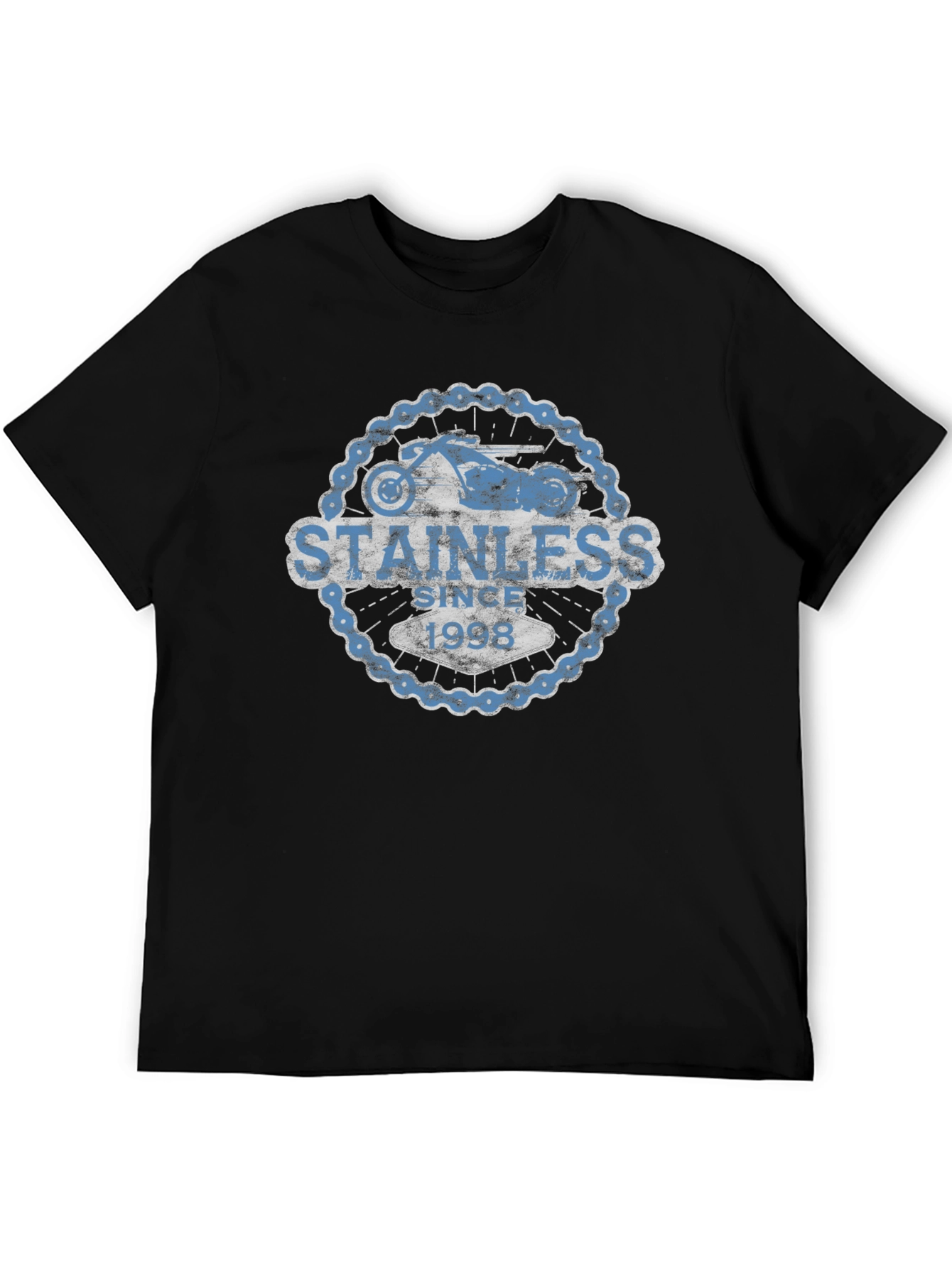 Stainless Since 1998 Motorcycle Graphic T-Shirt