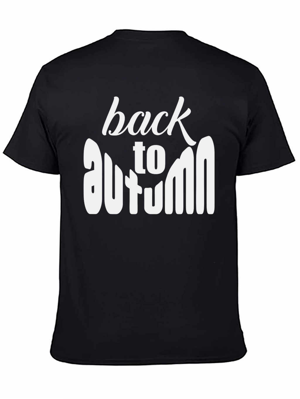 Back to Autumn Graphic Tee - Soft Black T-Shirt