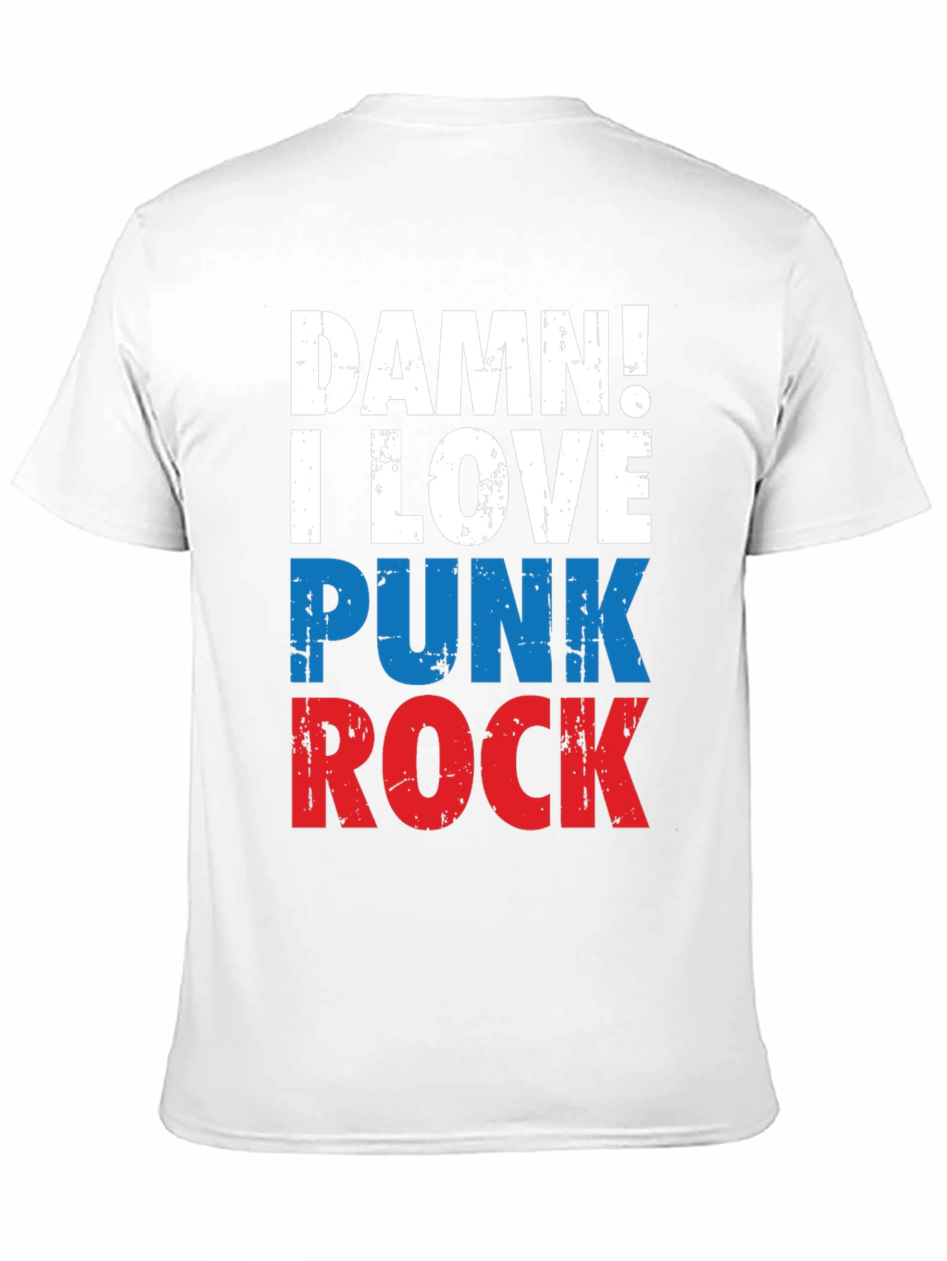Damn! I Love Punk Rock Tee - Graphic T-Shirt