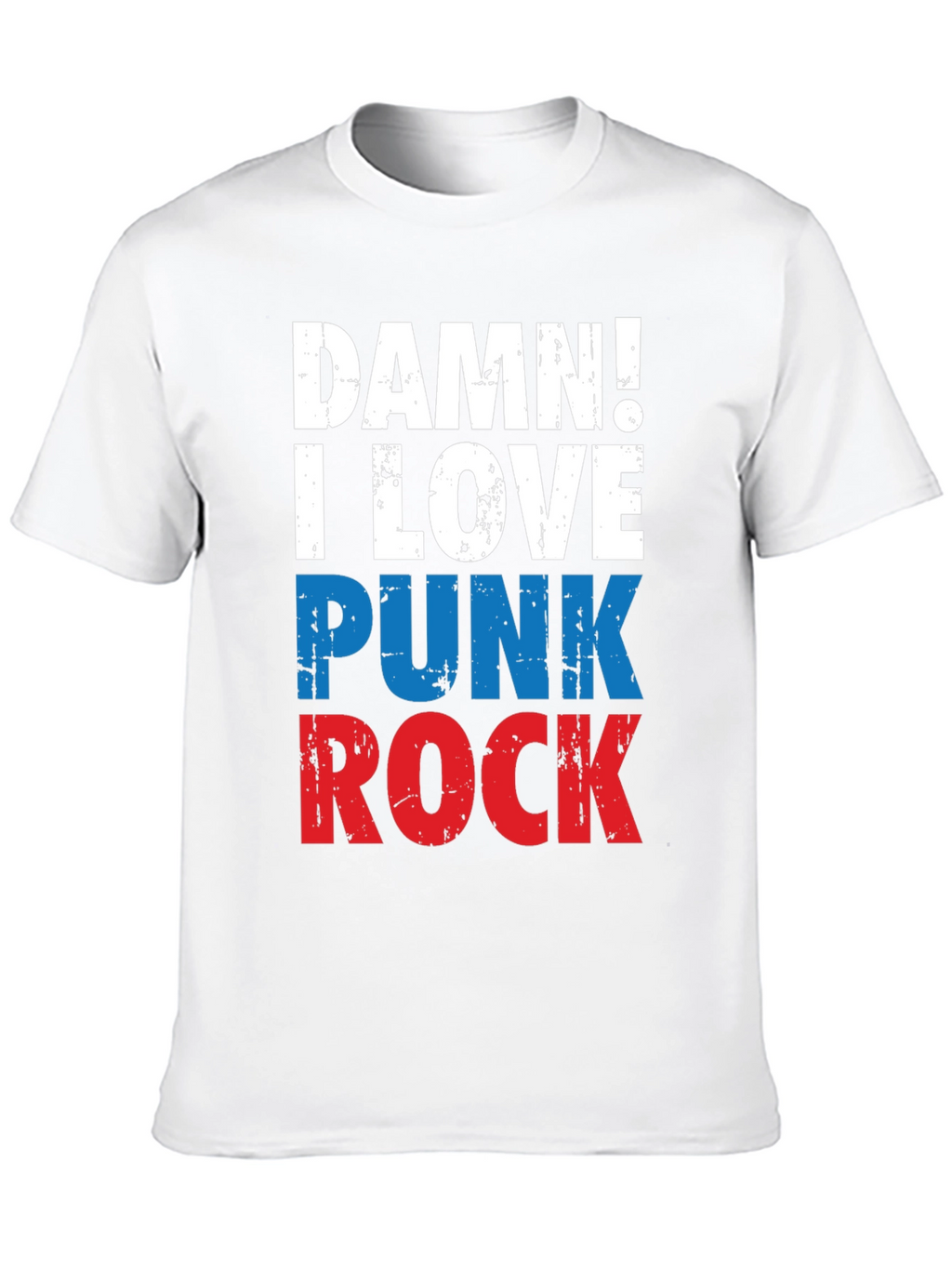Damn! I Love Punk Rock Tee - Graphic T-Shirt