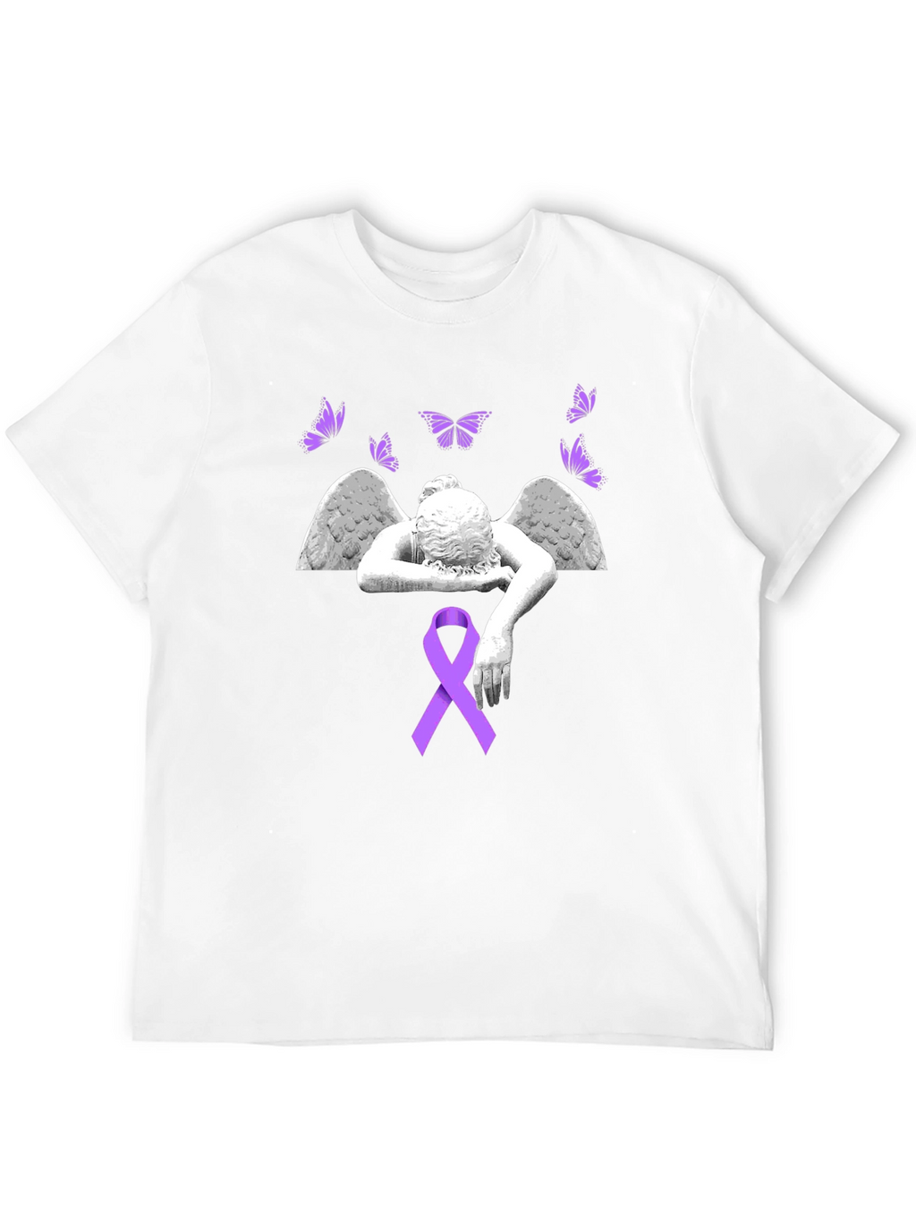 Angel Wings & Ribbon Graphic Tee