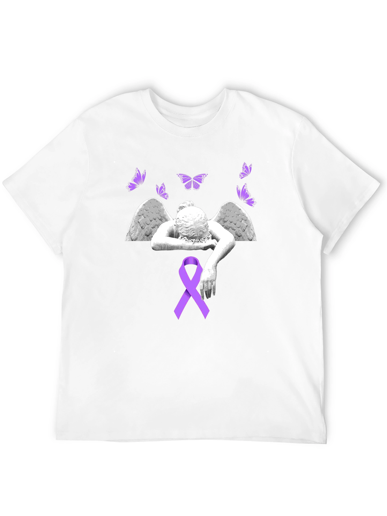 Angel Wings & Ribbon Graphic Tee