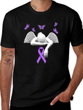 Angel Wings & Ribbon Graphic Tee