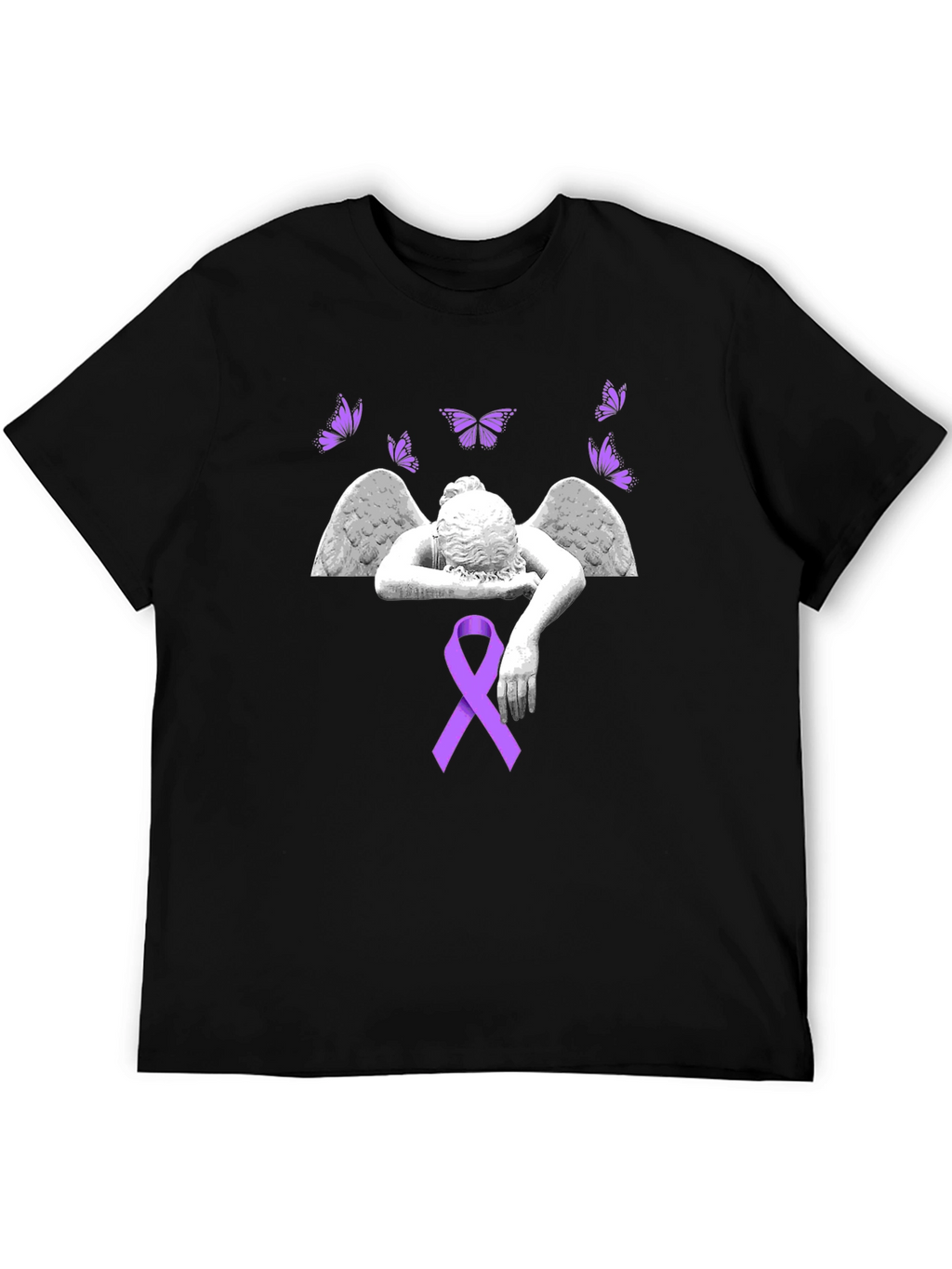 Angel Wings & Ribbon Graphic Tee