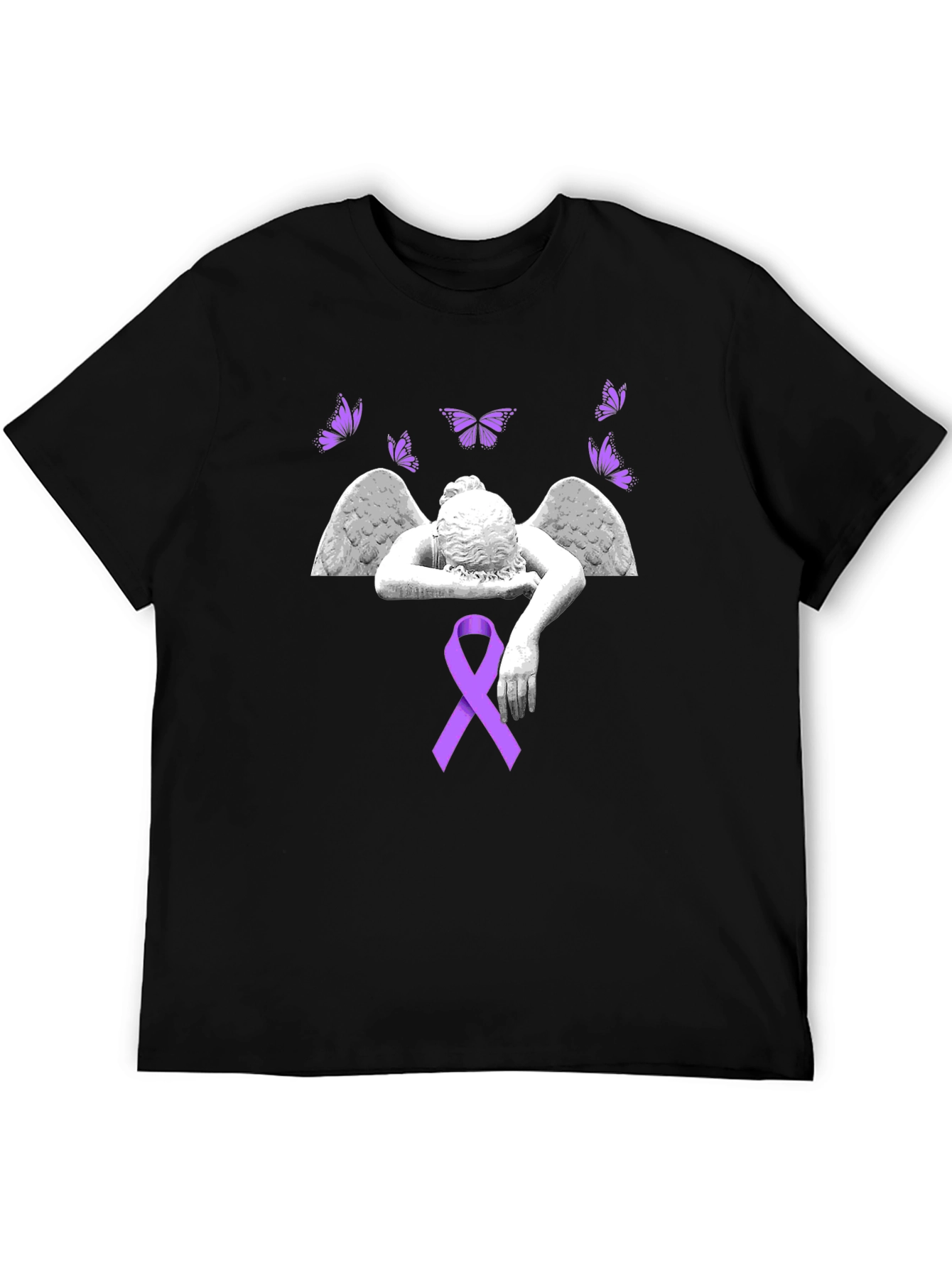 Angel Wings & Ribbon Graphic Tee
