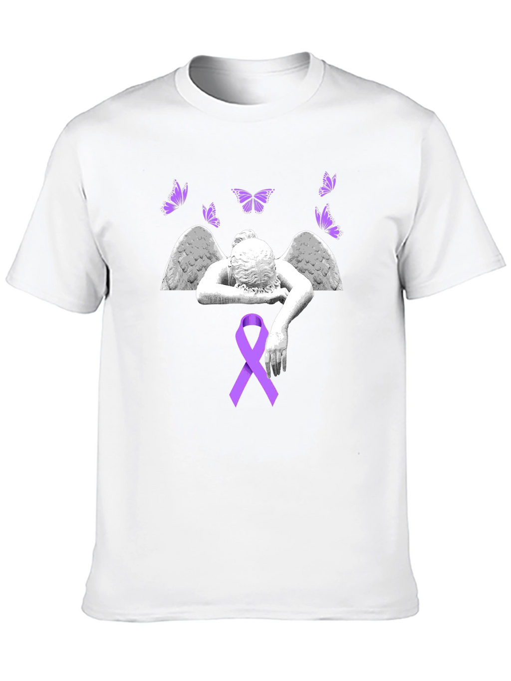 Angel Wings & Ribbon Graphic Tee