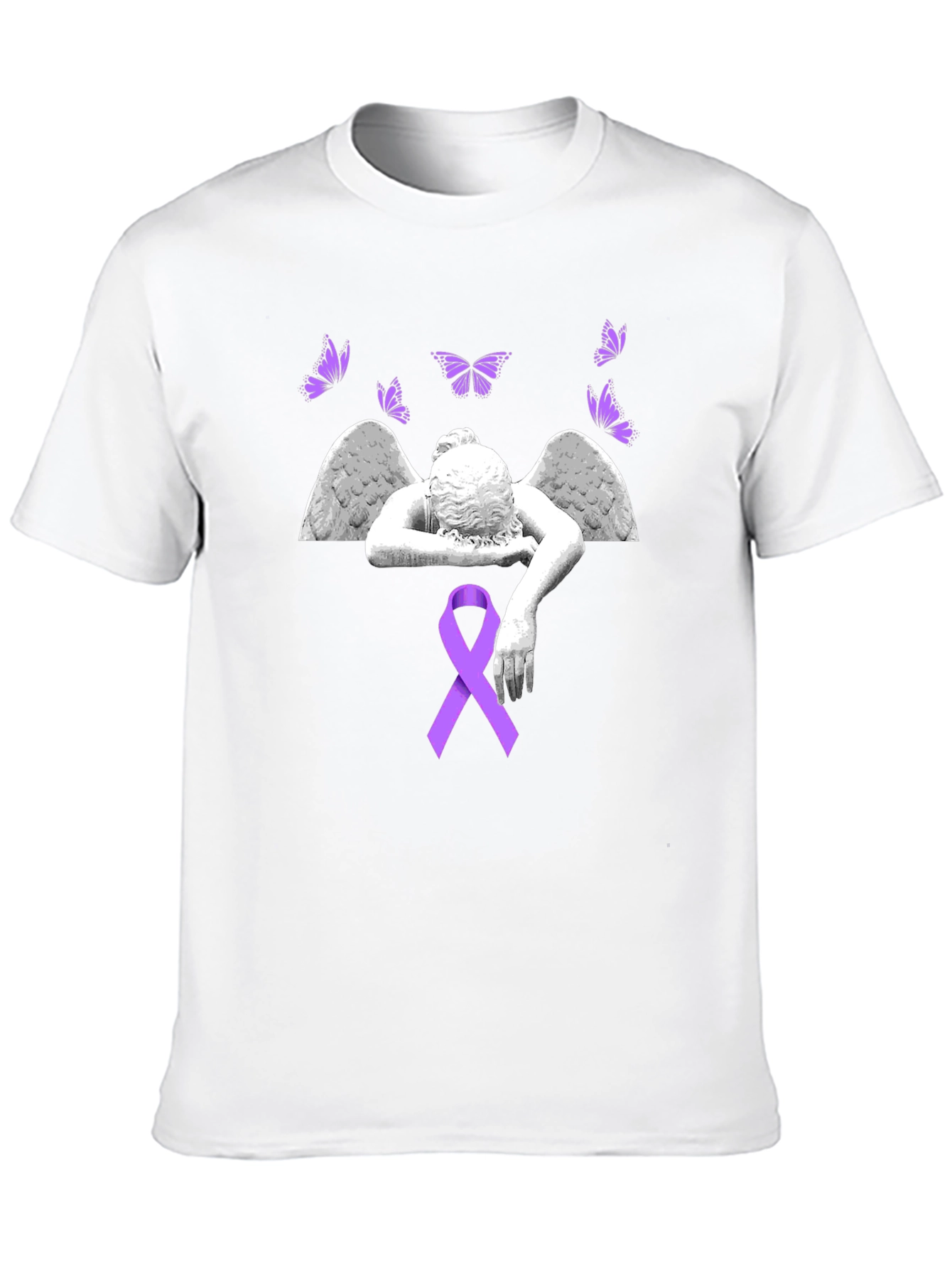 Angel Wings & Ribbon Graphic Tee