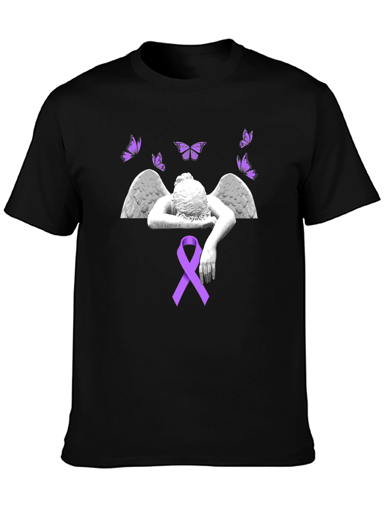 Angel Wings & Ribbon Graphic Tee