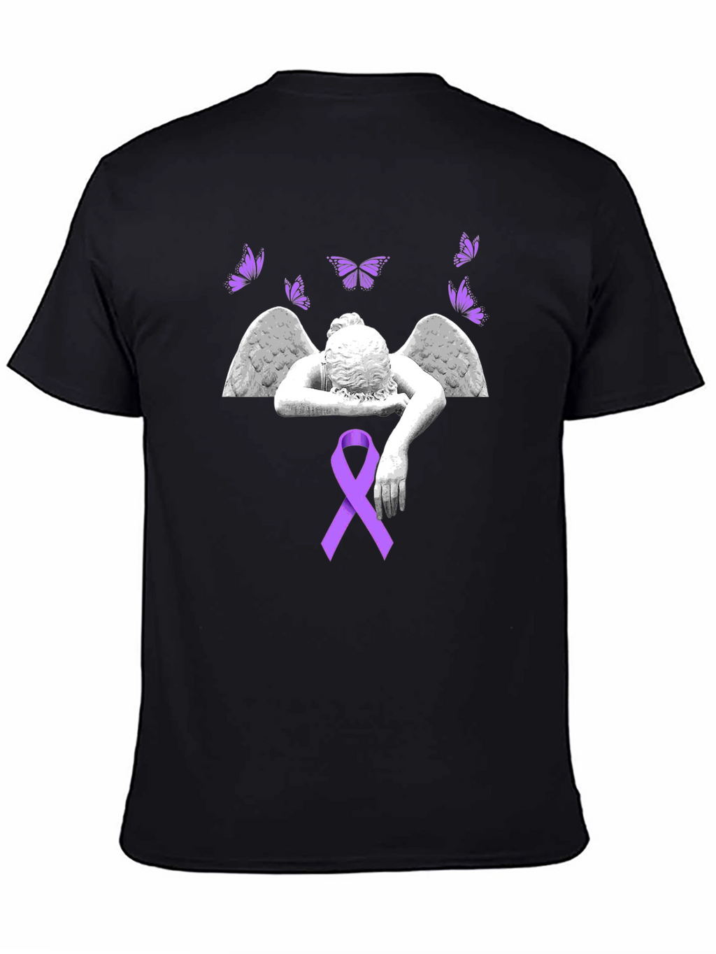 Angel Wings & Ribbon Graphic Tee