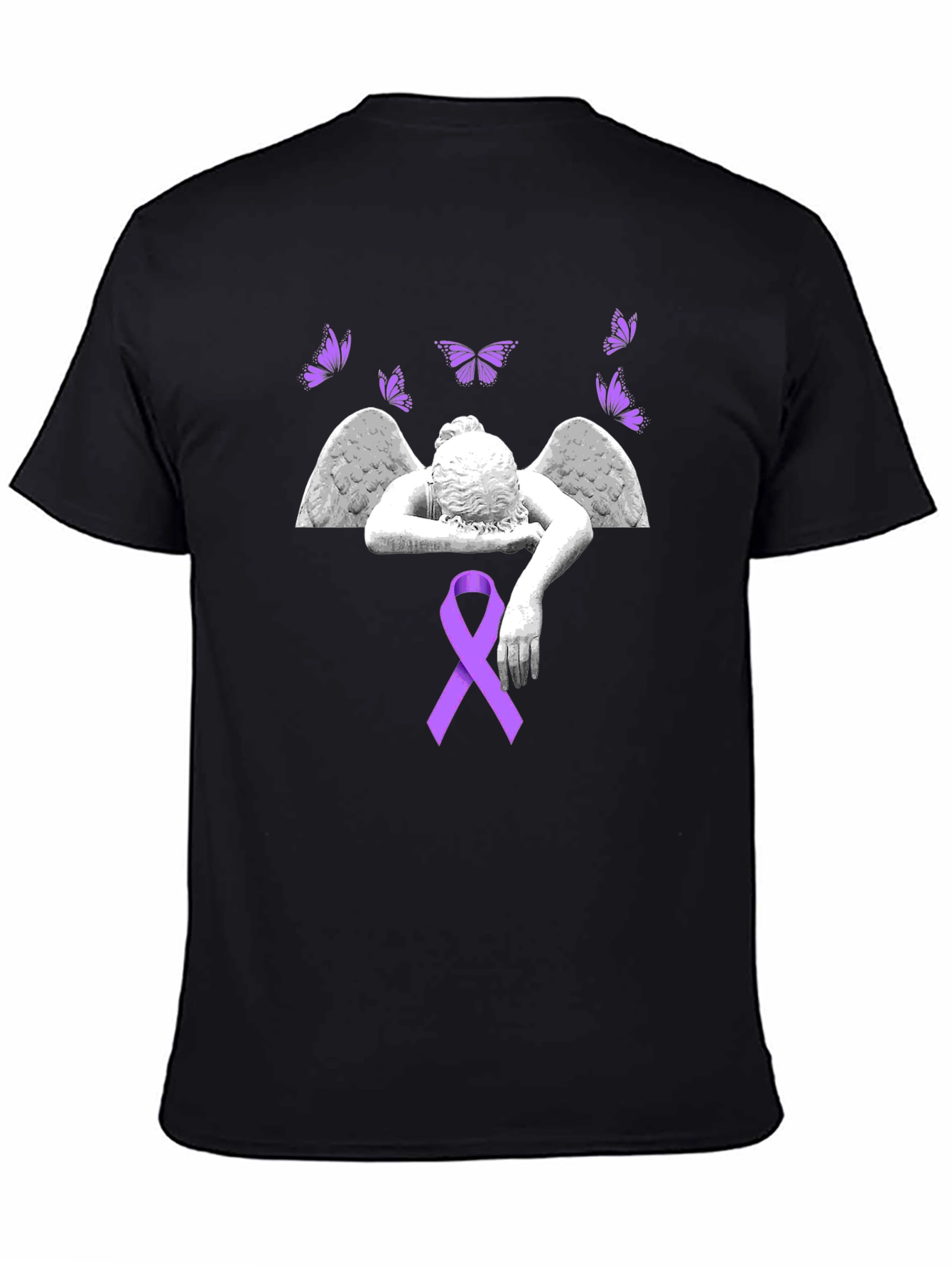 Angel Wings & Ribbon Graphic Tee