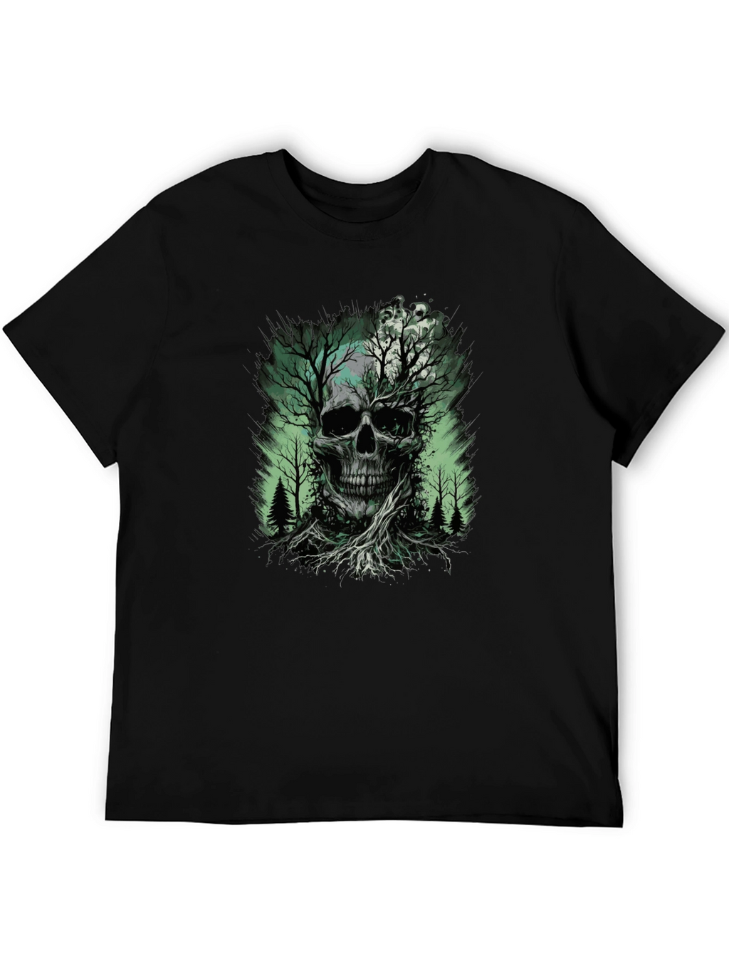 Skull Tree Graphic T-Shirt - Nature Death Tee