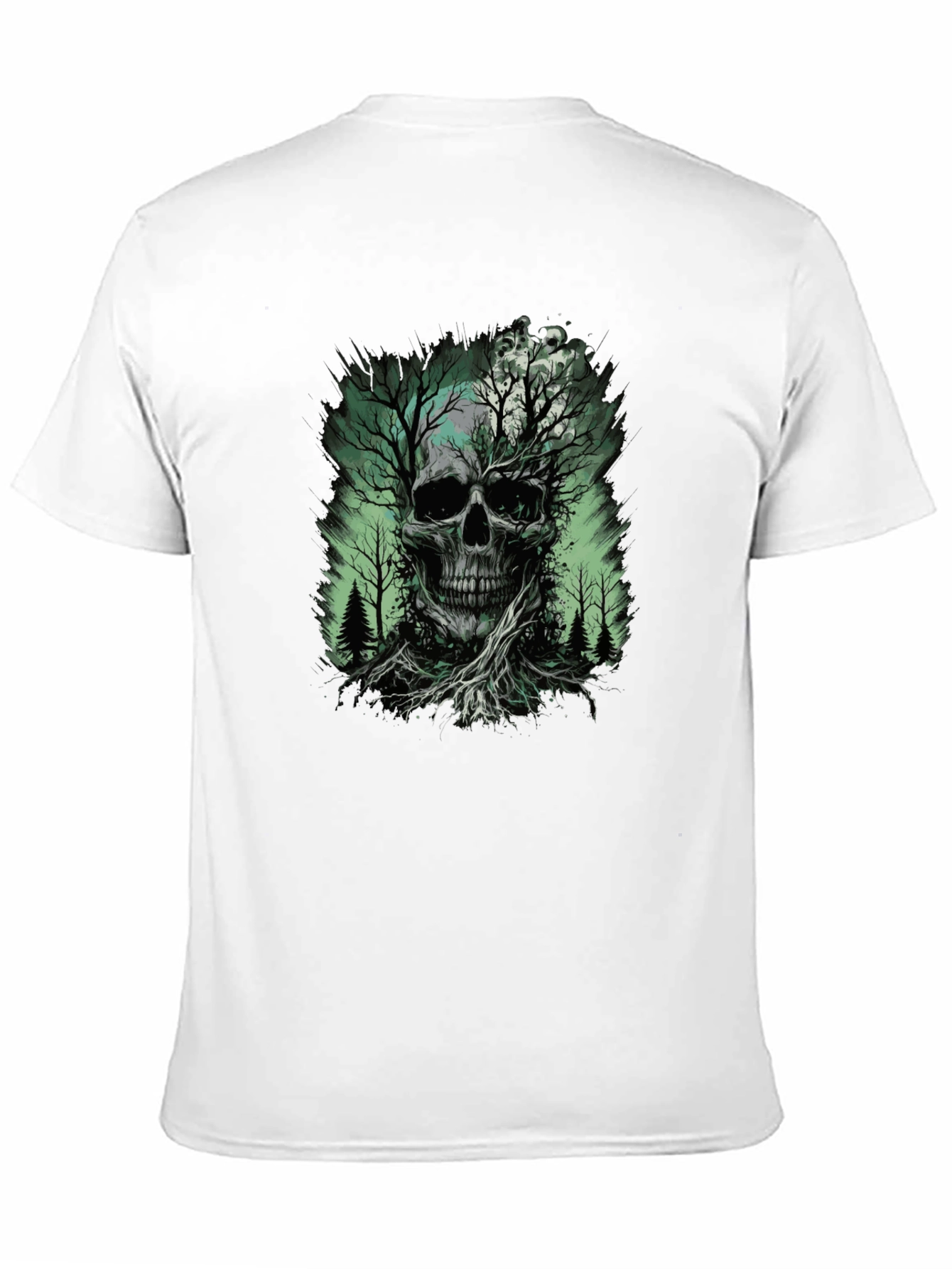 Skull Tree Graphic T-Shirt - Nature Death Tee