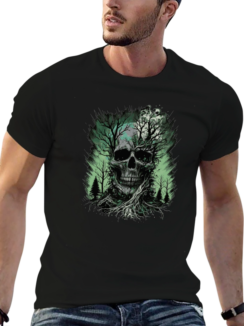 Skull Tree Graphic T-Shirt - Nature Death Tee