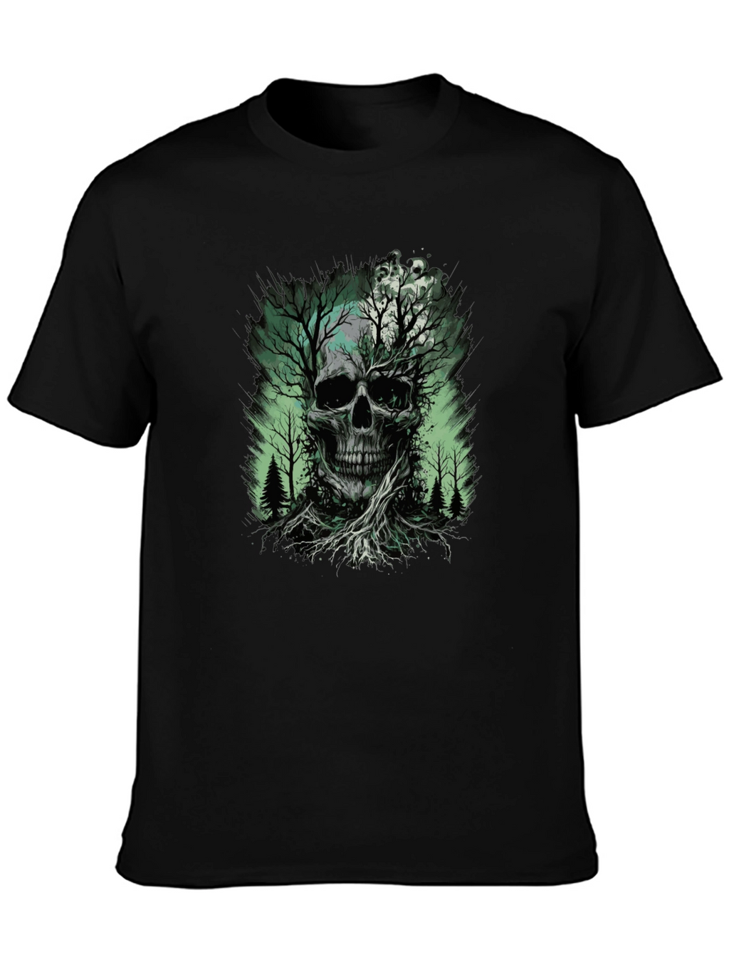 Skull Tree Graphic T-Shirt - Nature Death Tee