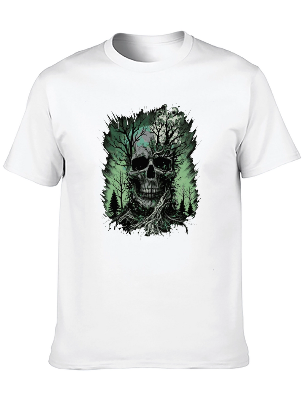 Skull Tree Graphic T-Shirt - Nature Death Tee