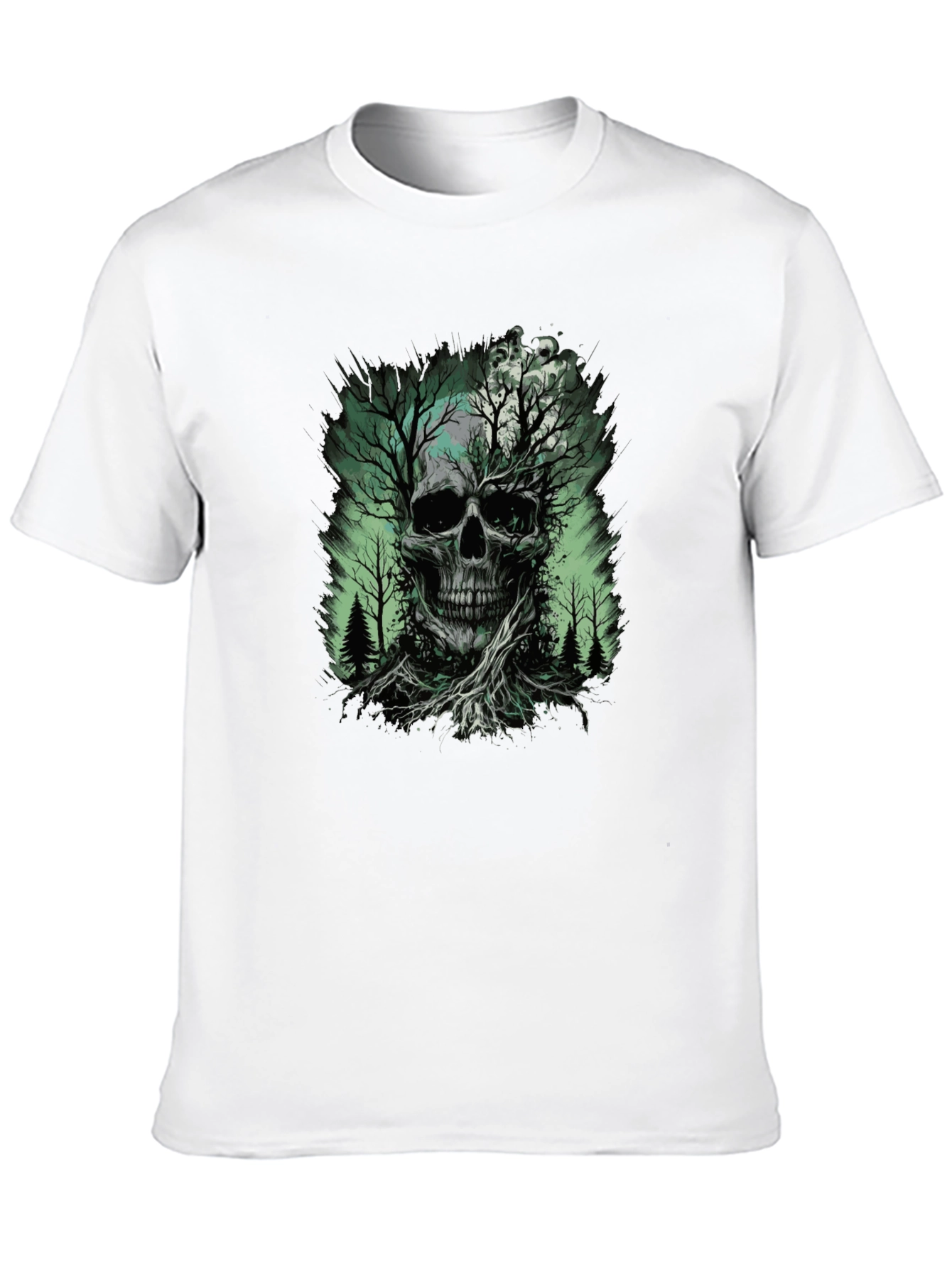 Skull Tree Graphic T-Shirt - Nature Death Tee