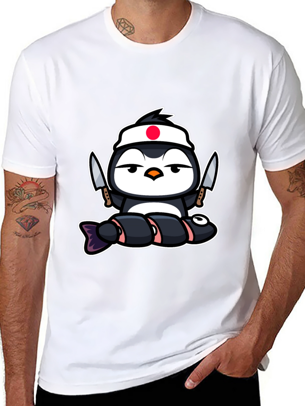 Sushi Chef Penguin T-Shirt