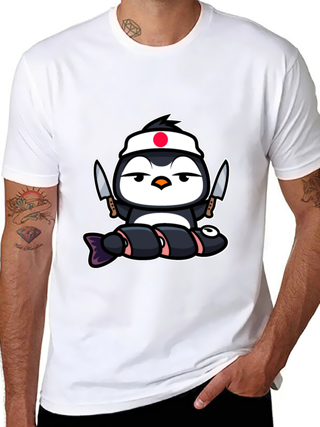 Sushi Chef Penguin T-Shirt