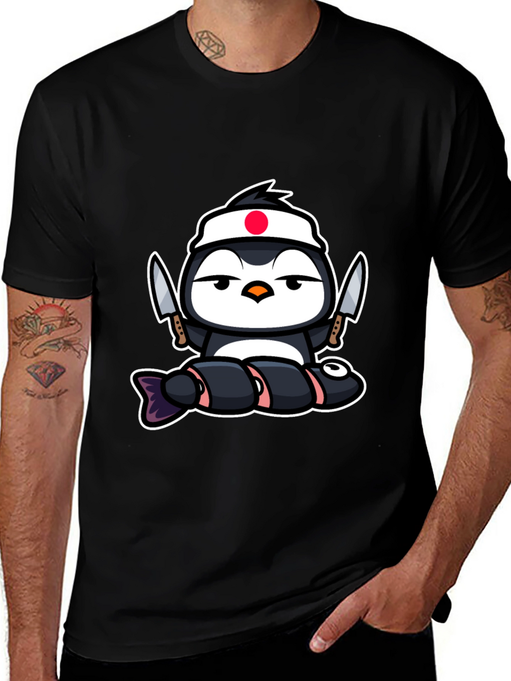 Sushi Chef Penguin T-Shirt