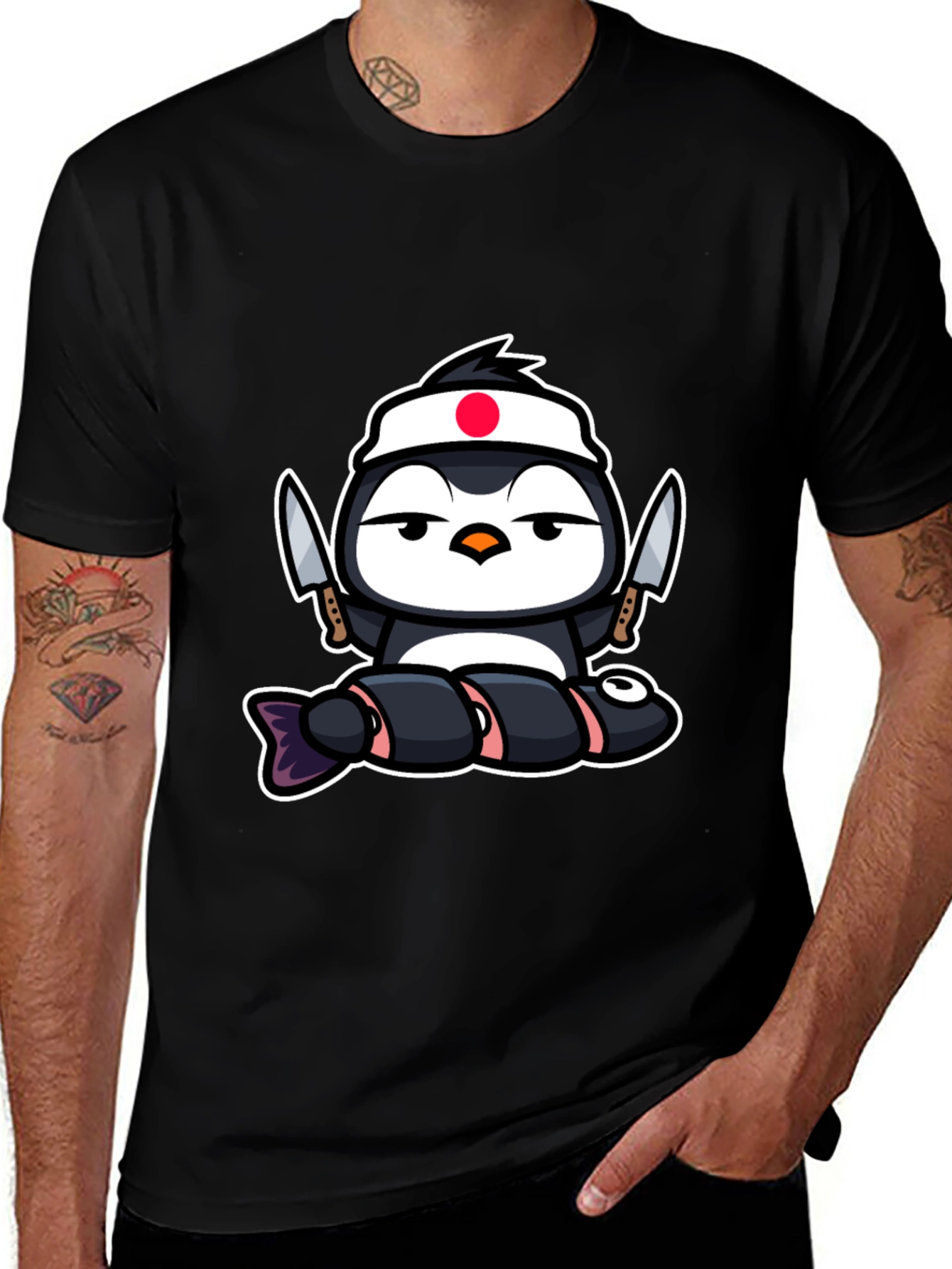 Sushi Chef Penguin T-Shirt