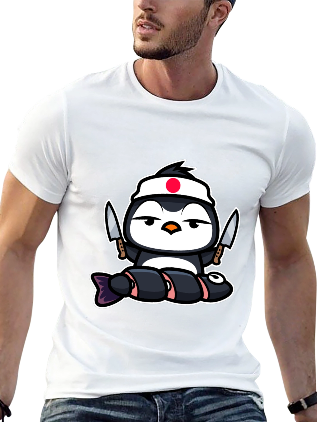 Sushi Chef Penguin T-Shirt