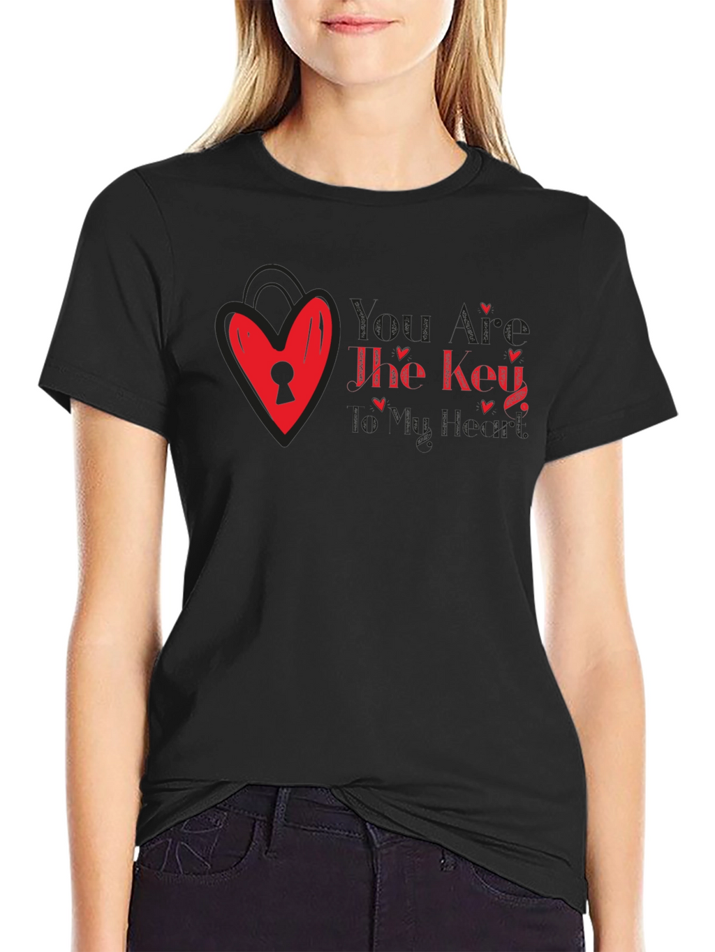 Key to My Heart Valentines Day T-Shirt
