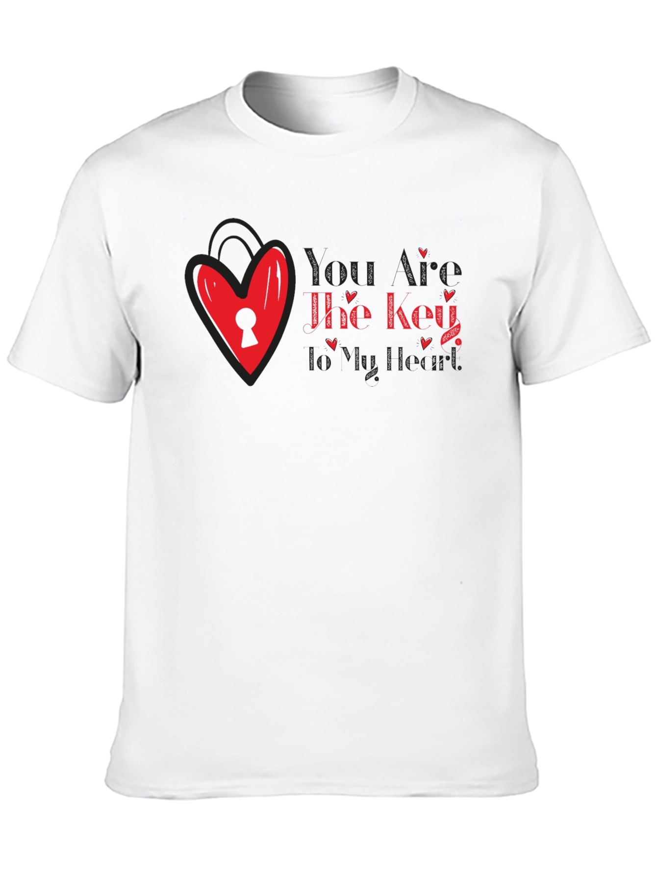 Key to My Heart Valentines Day T-Shirt