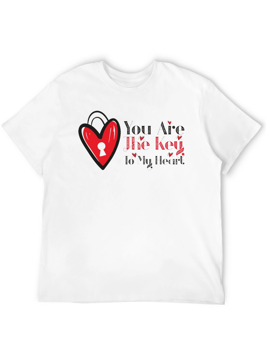 Key to My Heart Valentines Day T-Shirt