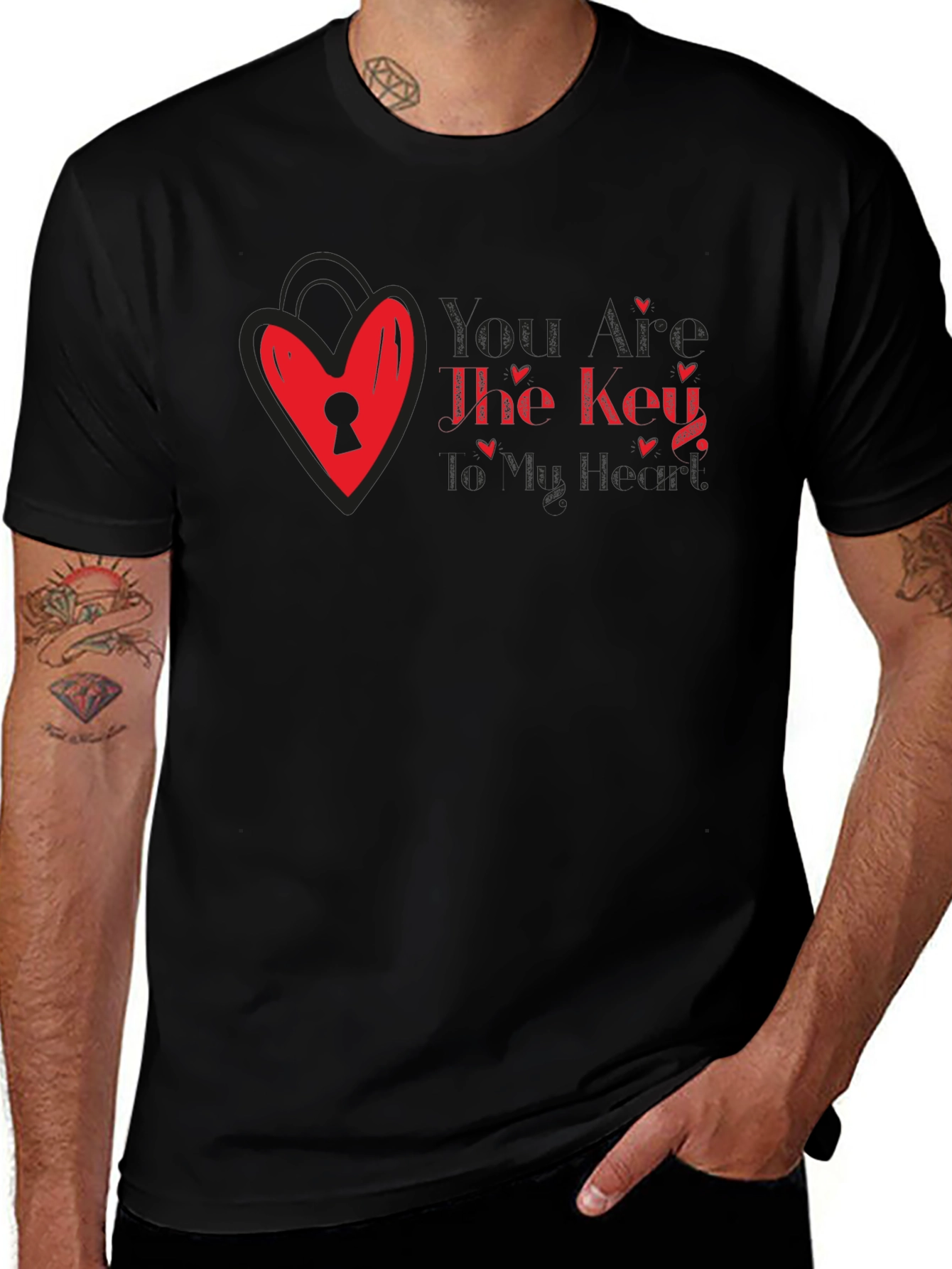 Key to My Heart Valentines Day T-Shirt