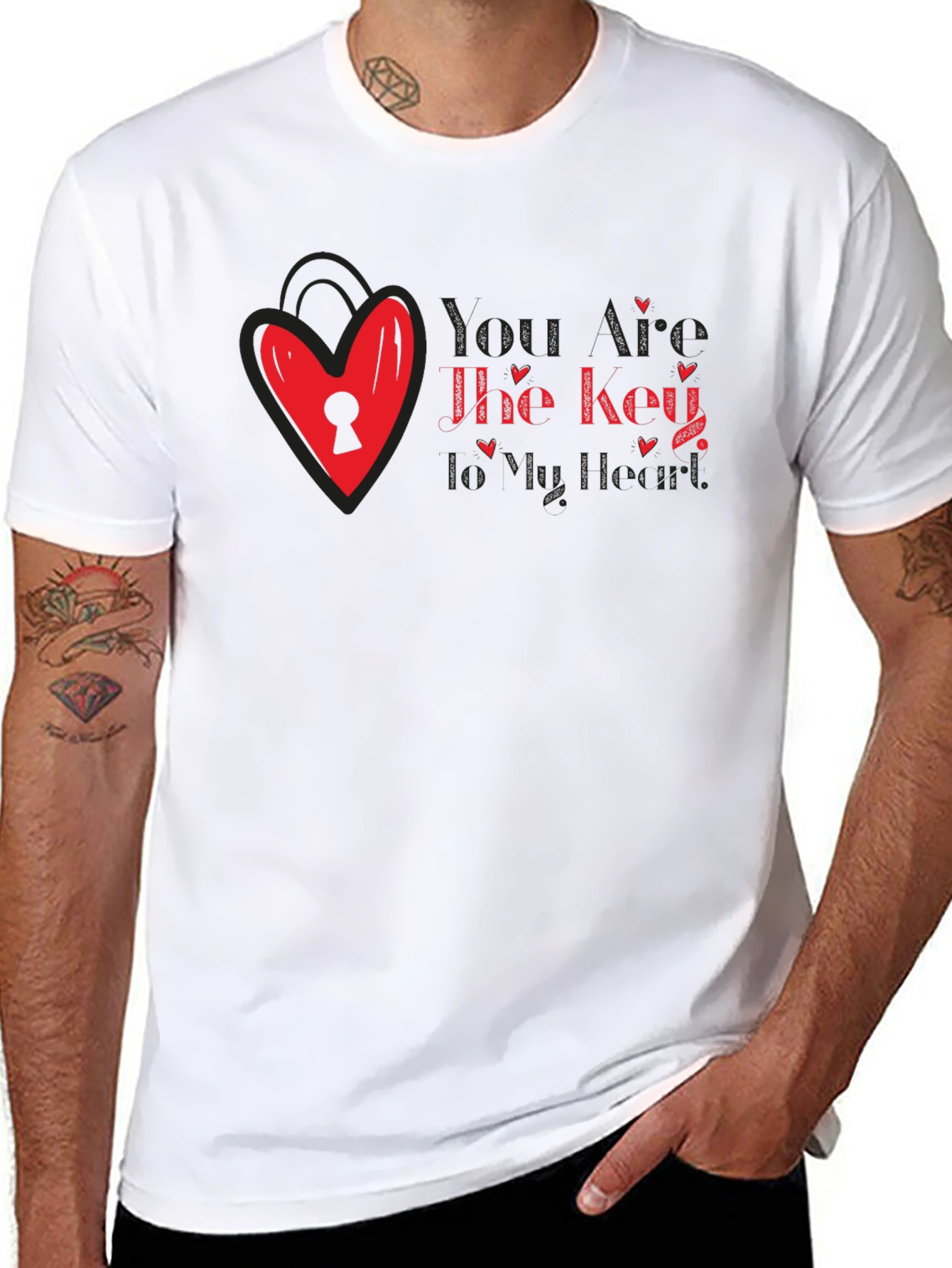 Key to My Heart Valentines Day T-Shirt