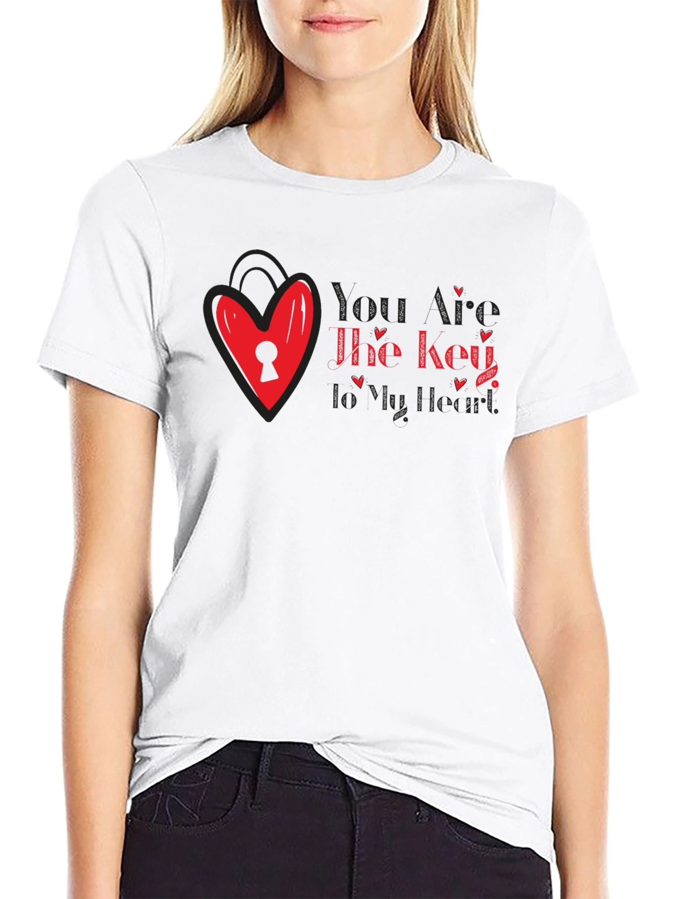 Key to My Heart Valentines Day T-Shirt
