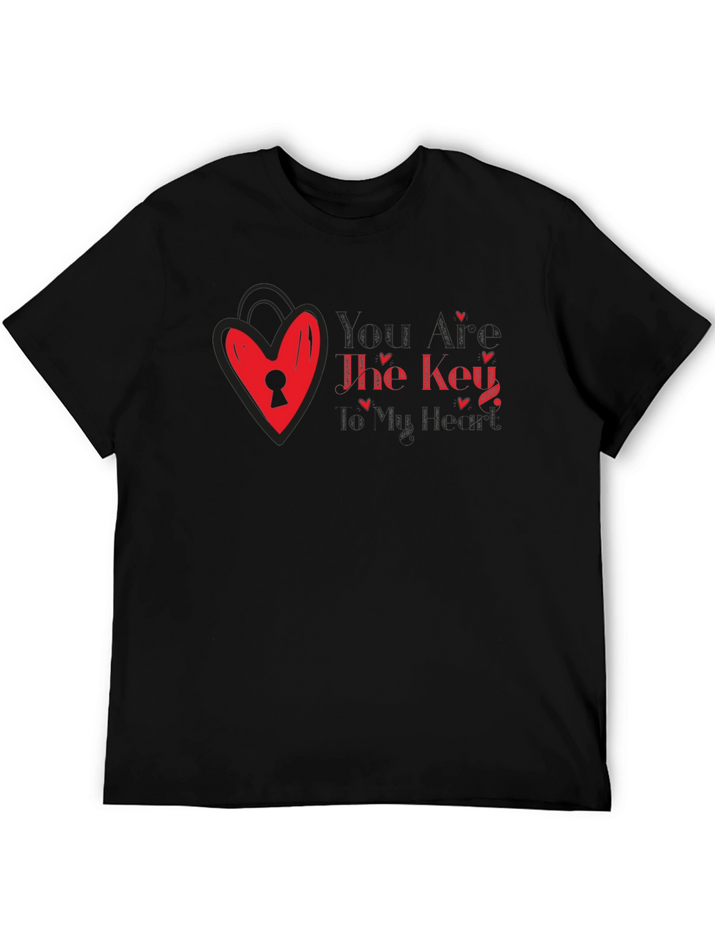 Key to My Heart Valentines Day T-Shirt