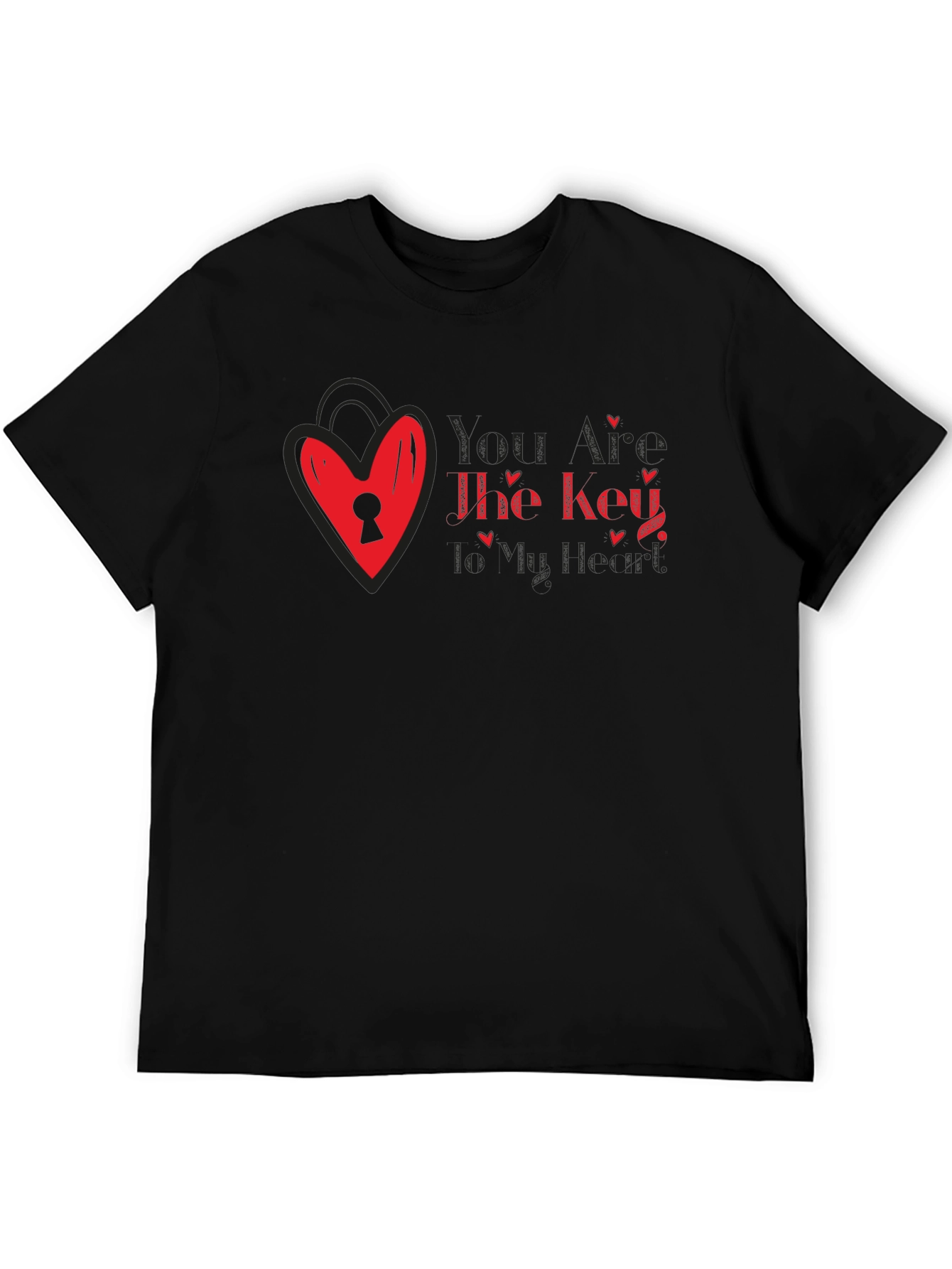 Key to My Heart Valentines Day T-Shirt
