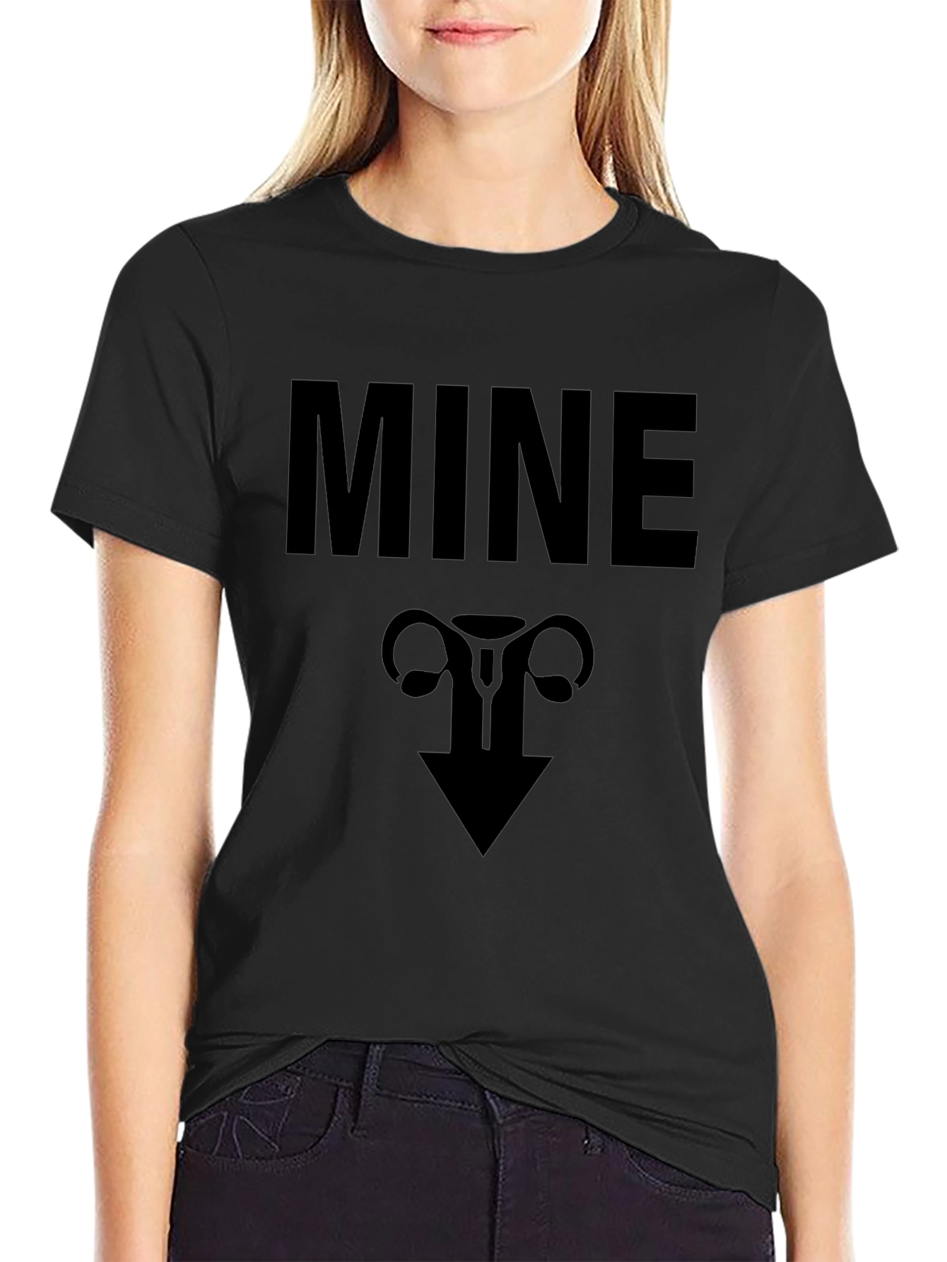 MINE Uterus Graphic T-Shirt